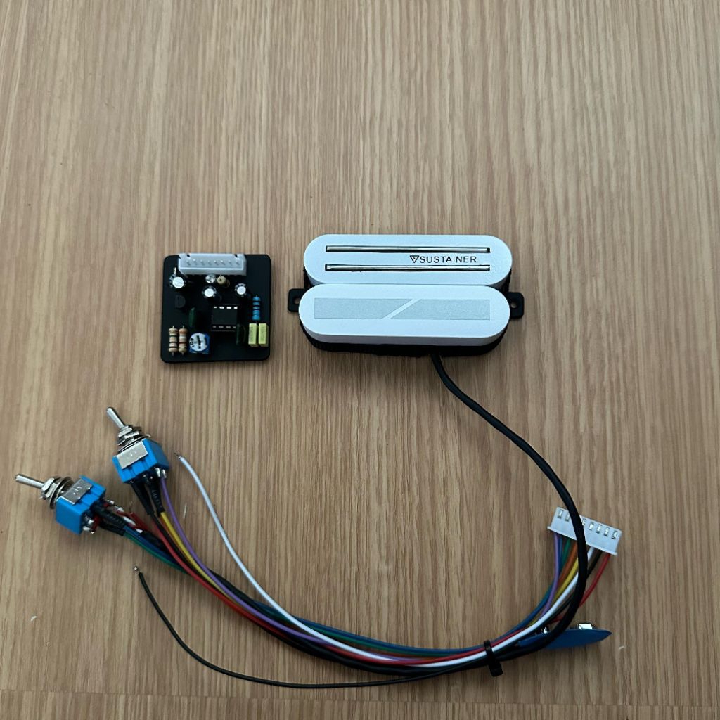 PICKUP SUSTAINER HOTRAIL SPLIT COIL SUSTAINIAC 3 MODE UNTUK GITAR LISTRIK || SUSTAINER ORIGINAL || V