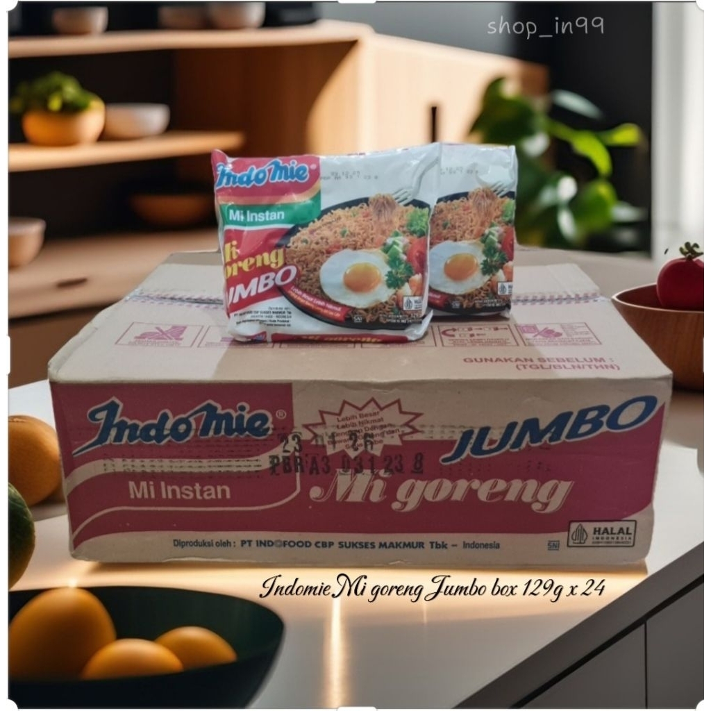 

Indomie Mi goreng Jumbo Ori box 129g x 24