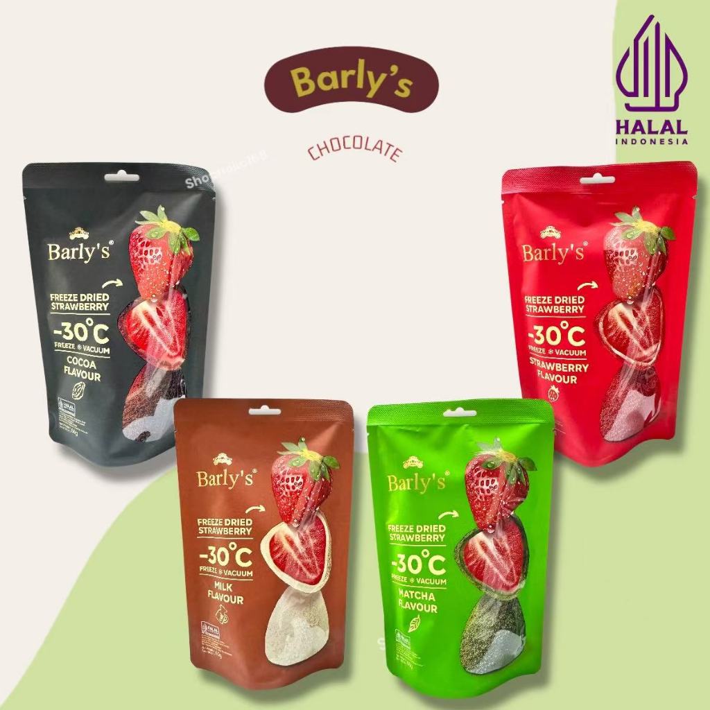 

Barly's FREEZE DRIED STRAWBERRY -30C HALAL MATCHA DARK COCOA FLAVOUR