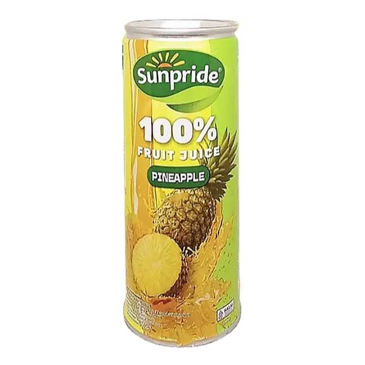 

[Belanja 25.000 Baru Bisa Diproses] Sunpride 100% Fruit Juice Pineapple Jus Buah Rasa Nanas 220ml