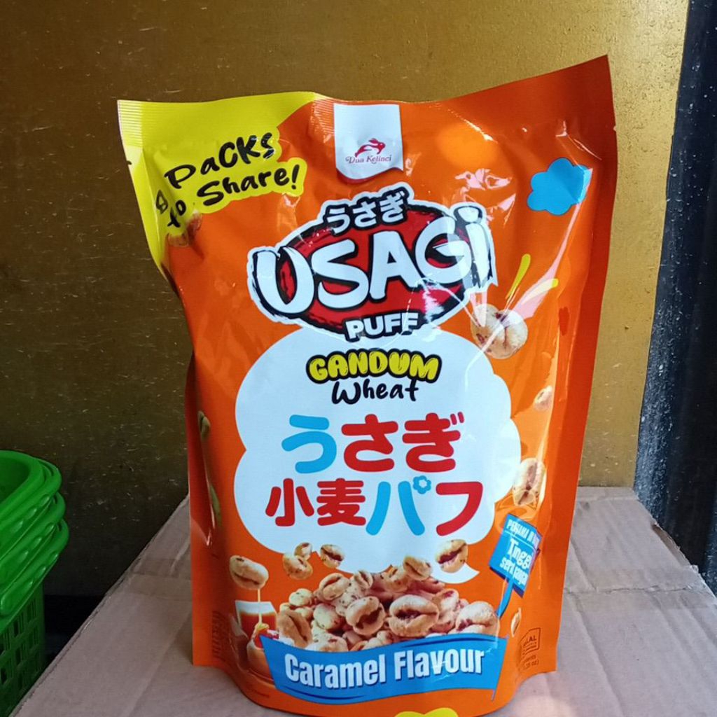 

Usagi puff gandum caramel flavour isi (8pack x10gr)