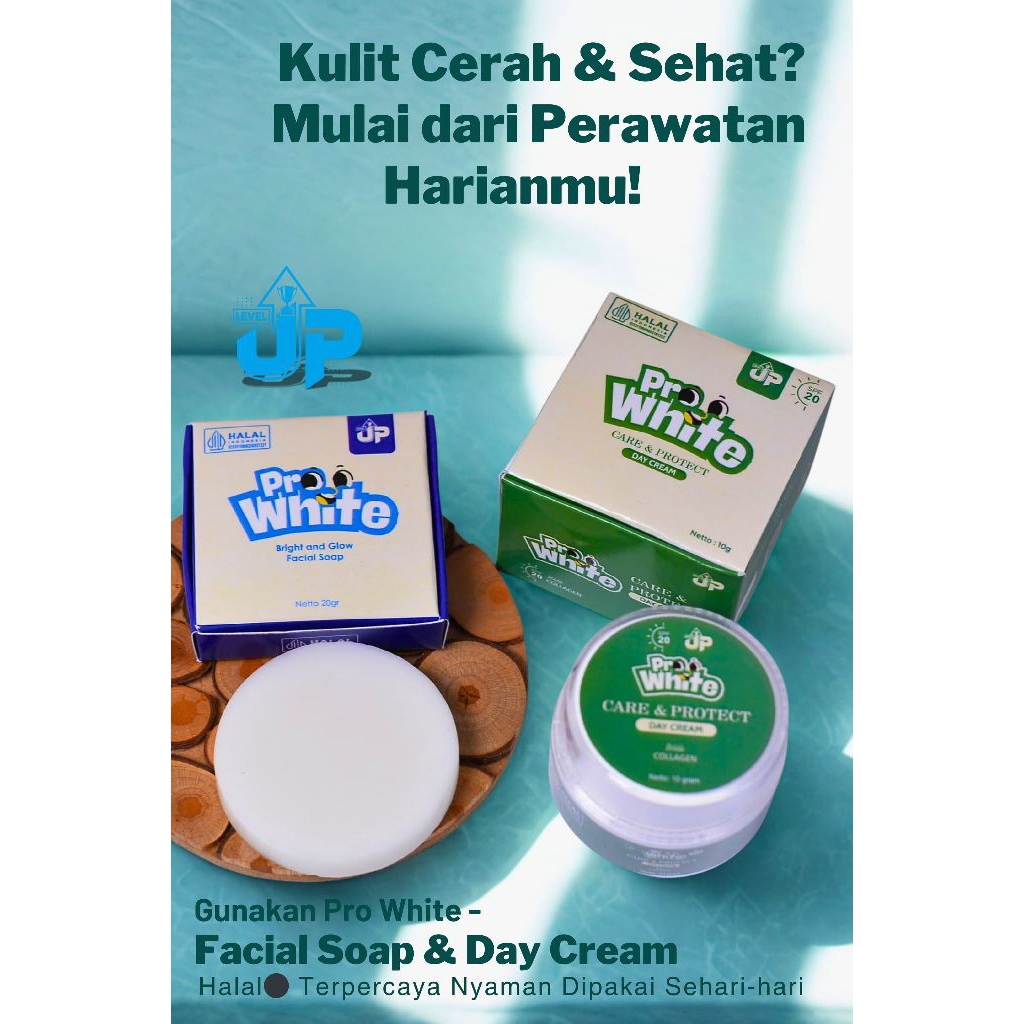 Terlaris!! paket skincare pencerah kulit wajah||produk prowhite sabun dan cream sunscreen terbaru//1