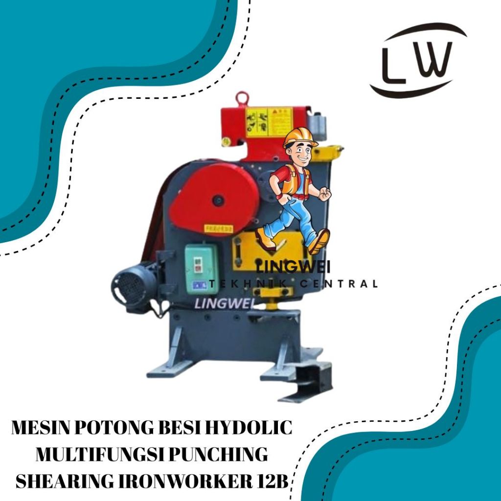 MESIN POTONG BESI HYDOLIC MULTIFUNGSI PUNCHING SHEARING IRONWORKER 12B