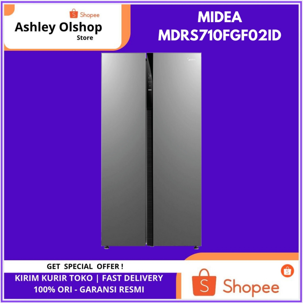 Kulkas Side by Side Murah Midea MDRS710FGF02ID 548 Liter Side by Side Midea 548L