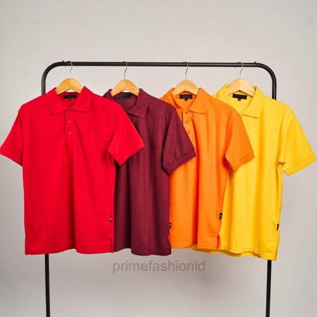 PAPA JEANS Baju Kaos Kerah Polos (Non Kantong) 225-230gsm / Polo Shirt /  Kaos Polo / Baju Polo / Ba