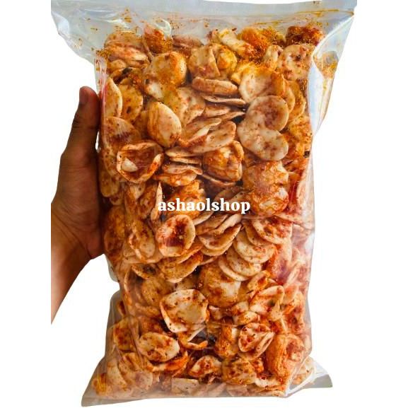 

kerupuk putih 1kg pedas daun jeruk