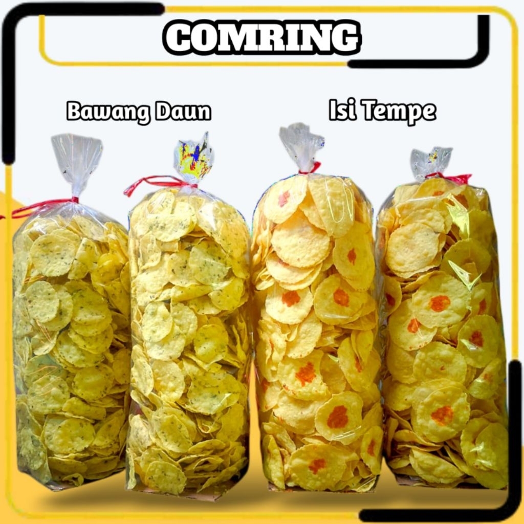 

Promo Comring Bawang Daun dan Tempe isi 500gr - 1kg / Kecimpring Singkong Bawang daun Termurah