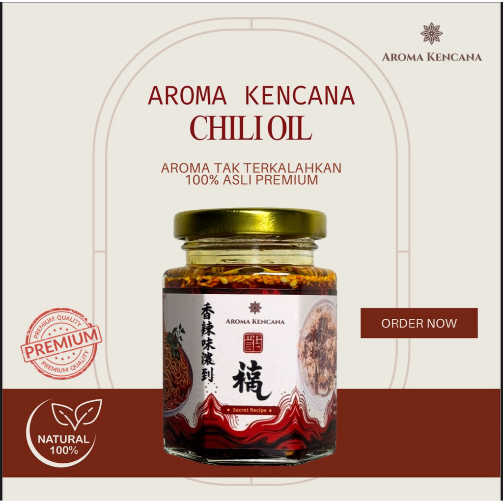 

Secret Recipe Chili Oil - 100ML Premium Aroma tak Terkalahkan dari AROMA KENCANA