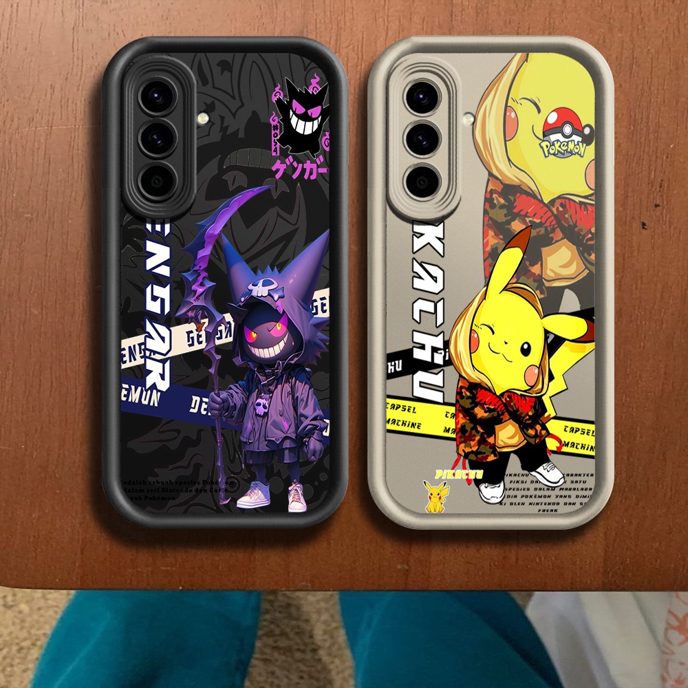 Softcase Rounded Timbul Pokemon For SAMSUNG A26/SAMSUNG A36/SAMSUNG A56  Case Silikon Hp Terbaru Ker