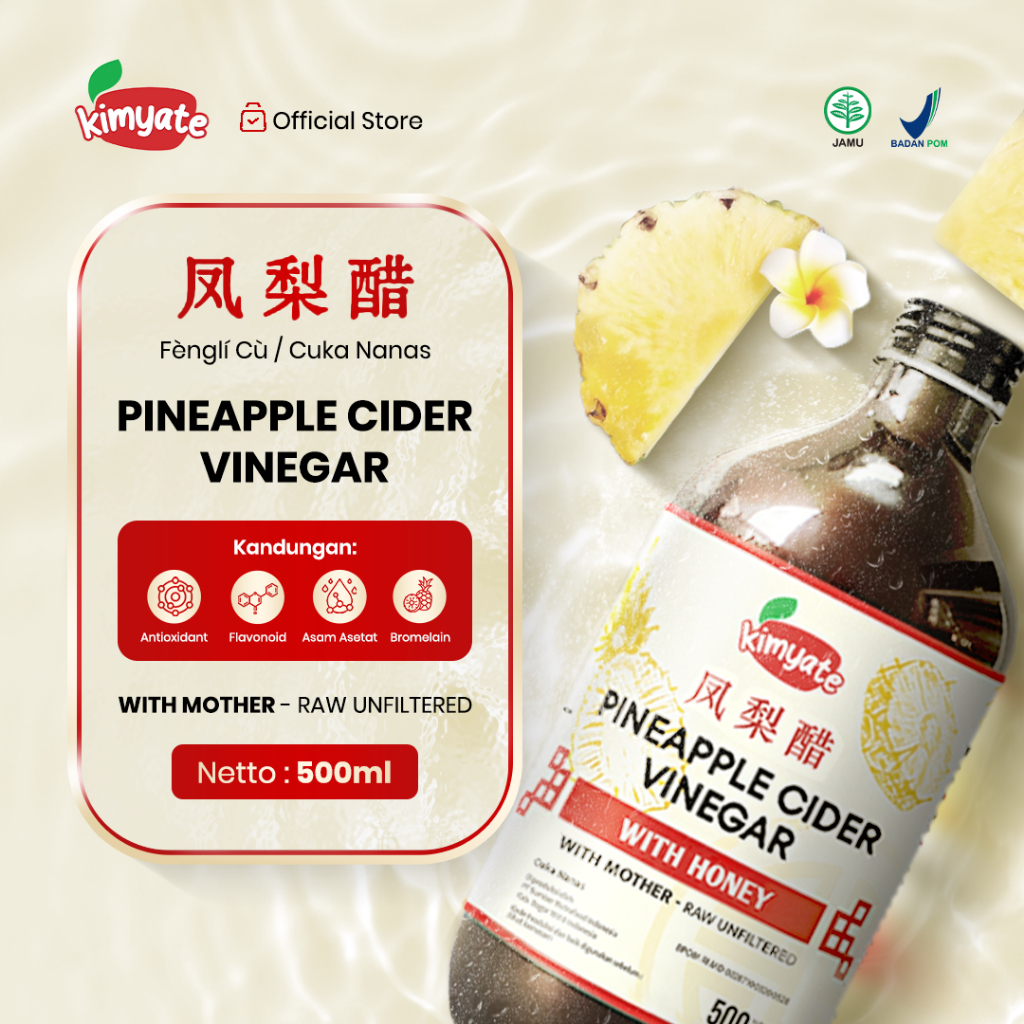 

Kimyate Pineapple Cider Vinegar With Honey 500ML
