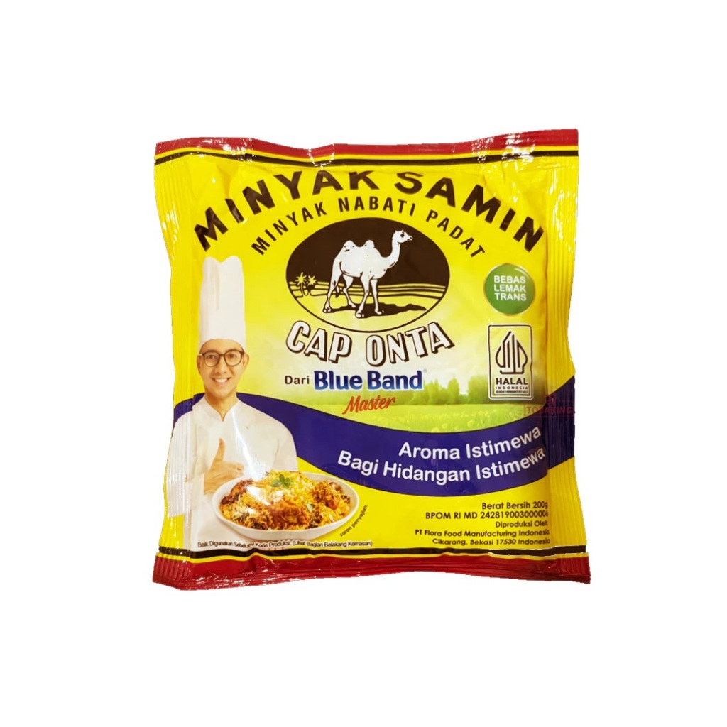 

Minyak Samin Cap Onta 200gr Minyak Nabati Blue Band per 2 sachet