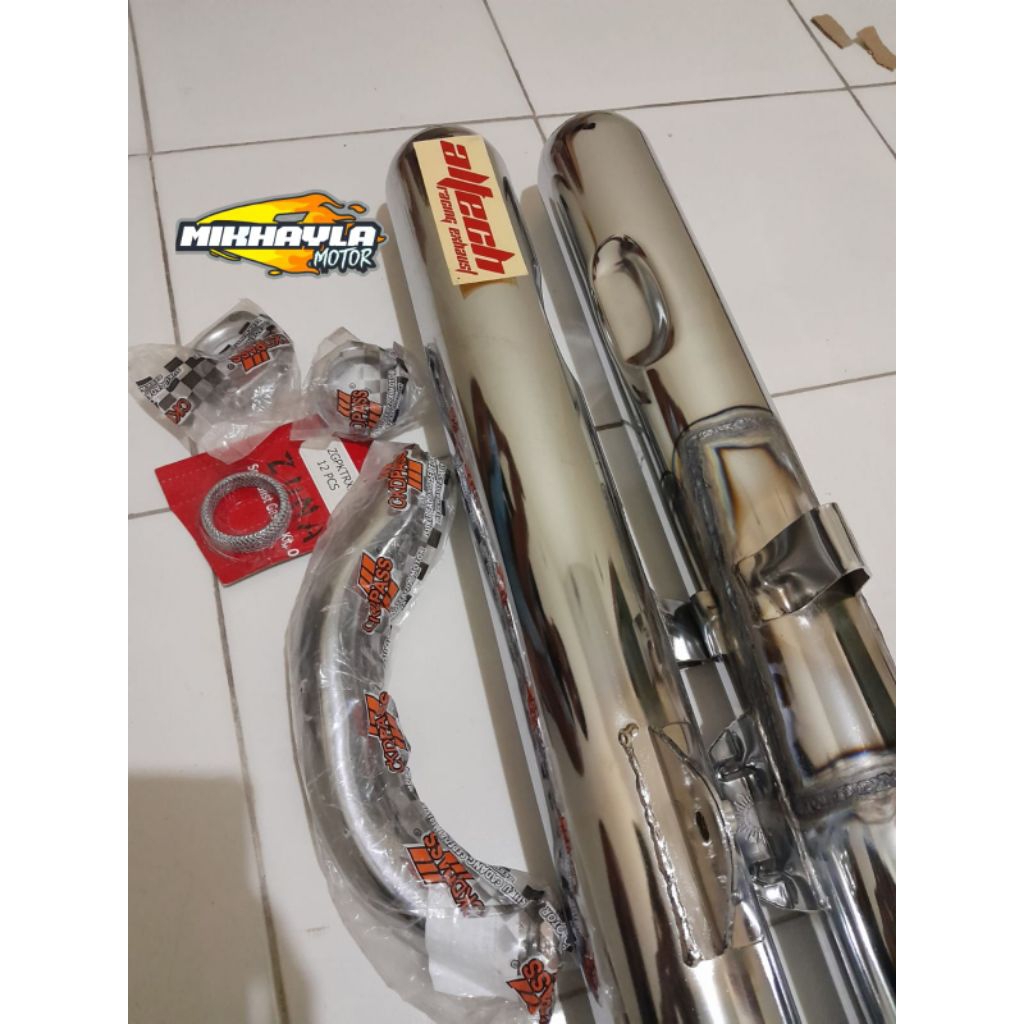 Knalpot bobokan type  ALTECH / BOBAN / GRT K7031 Fullset Yamaha RX KING