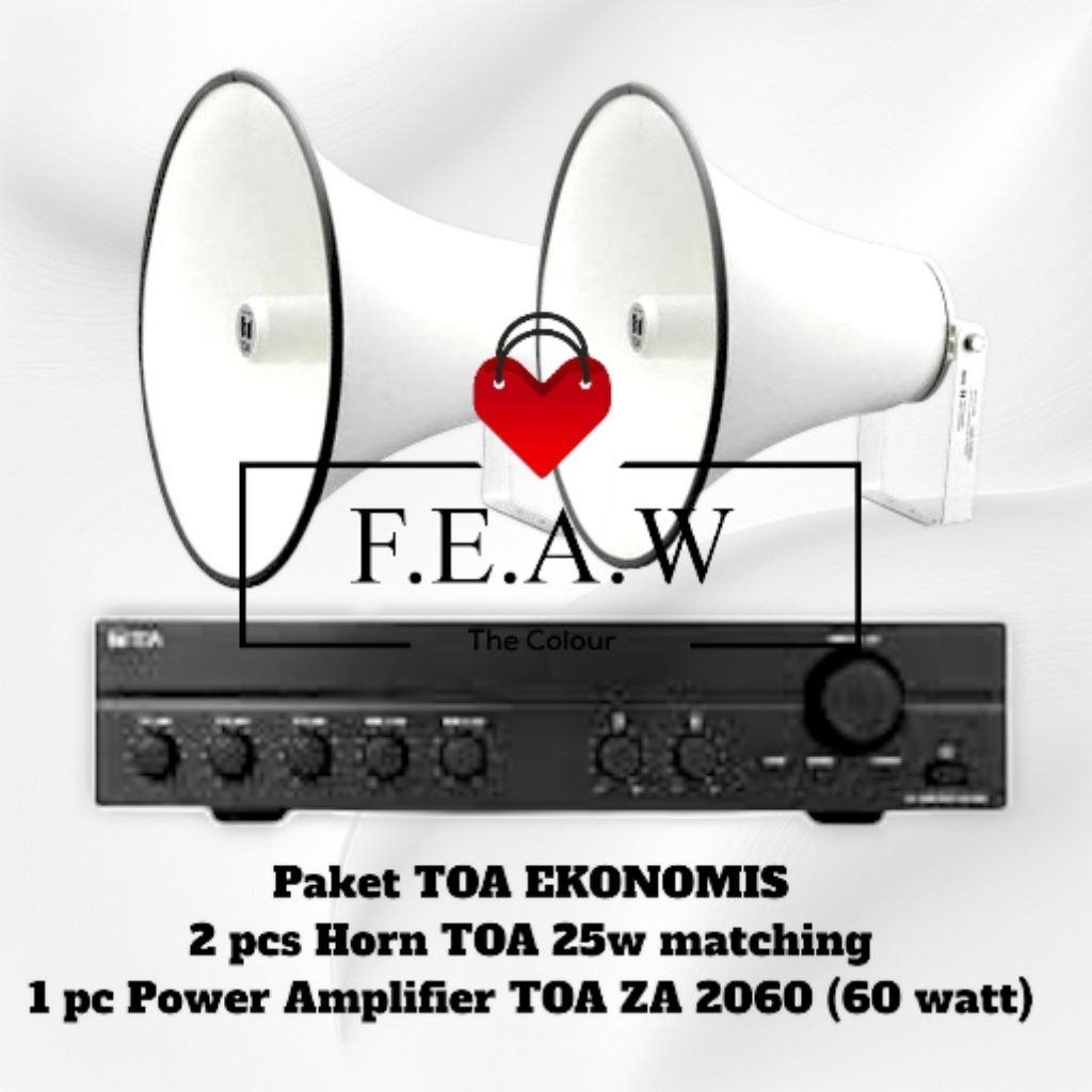 Paket Speaker Horn Ekonomis Paket speaker masjid / mushola 2pcs Corong TOA 25watt matching plus 1pc 