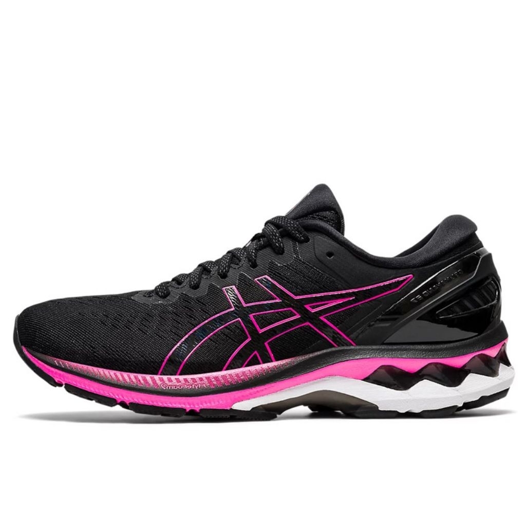 SEPATU LARI WANITA ASICS GEL KAYANO 27 BLACK/PINK 1012A6493 ORIGINAL