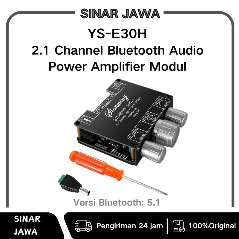 YS-E30H 2.1 Channel Bluetooth Audio Power Amplifier Modul Power Amplifier 15W + 30W Bluetooth Power 