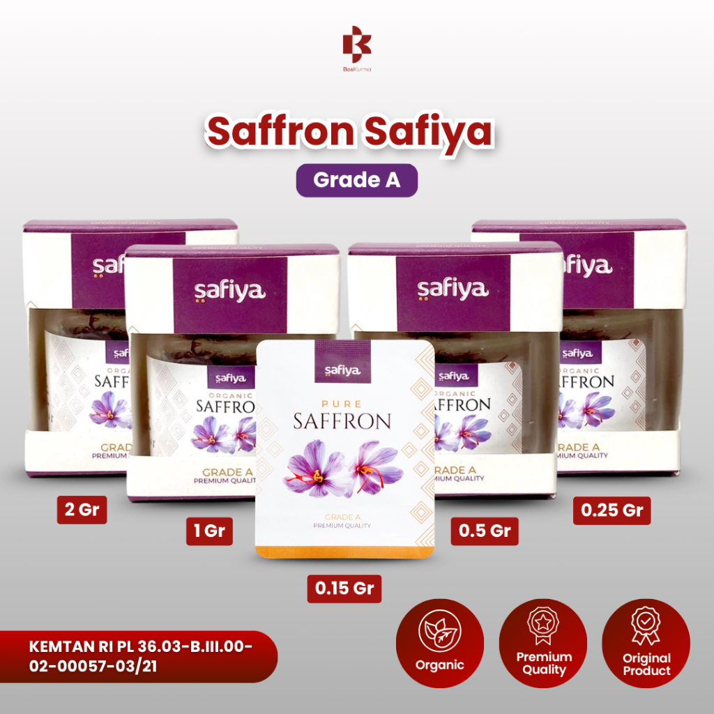 

Saffron / Safron 0,25 - 1 Grams Super Negin Grade A Premium Original SAFIYA HERBAL