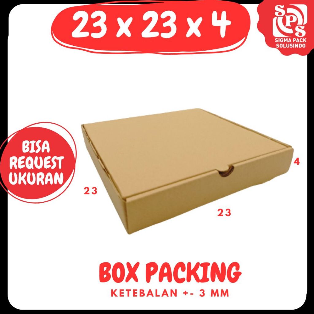 

kardus 23x23x4 LD Box pizza kotak Kardus box 23x23x4 Packing kardus pizza zigma shop