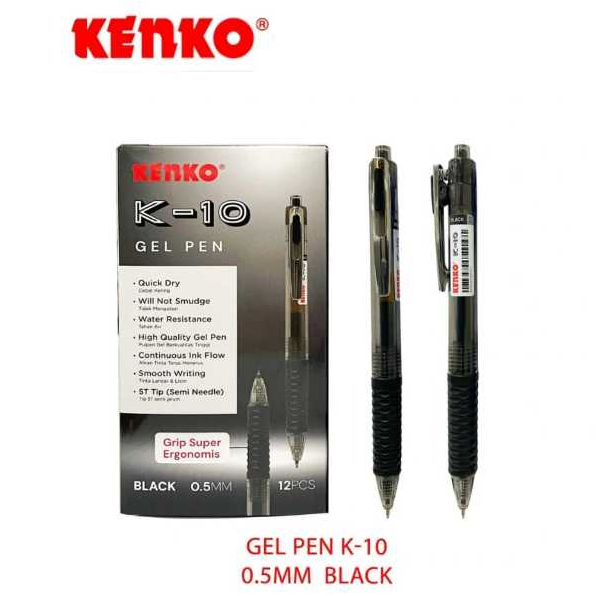 

KENKO GELPEN K-10 BLACK - 1 LUSIN