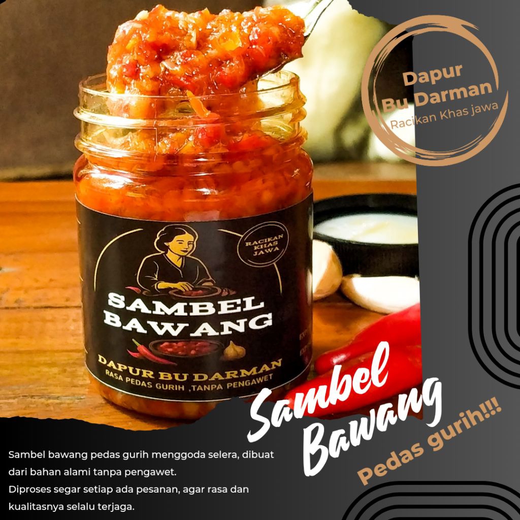

Sambel Bawang Bu Darman 100g – Pedas Gurih Khas Jawa, Siap Makan, Tanpa Pengawet