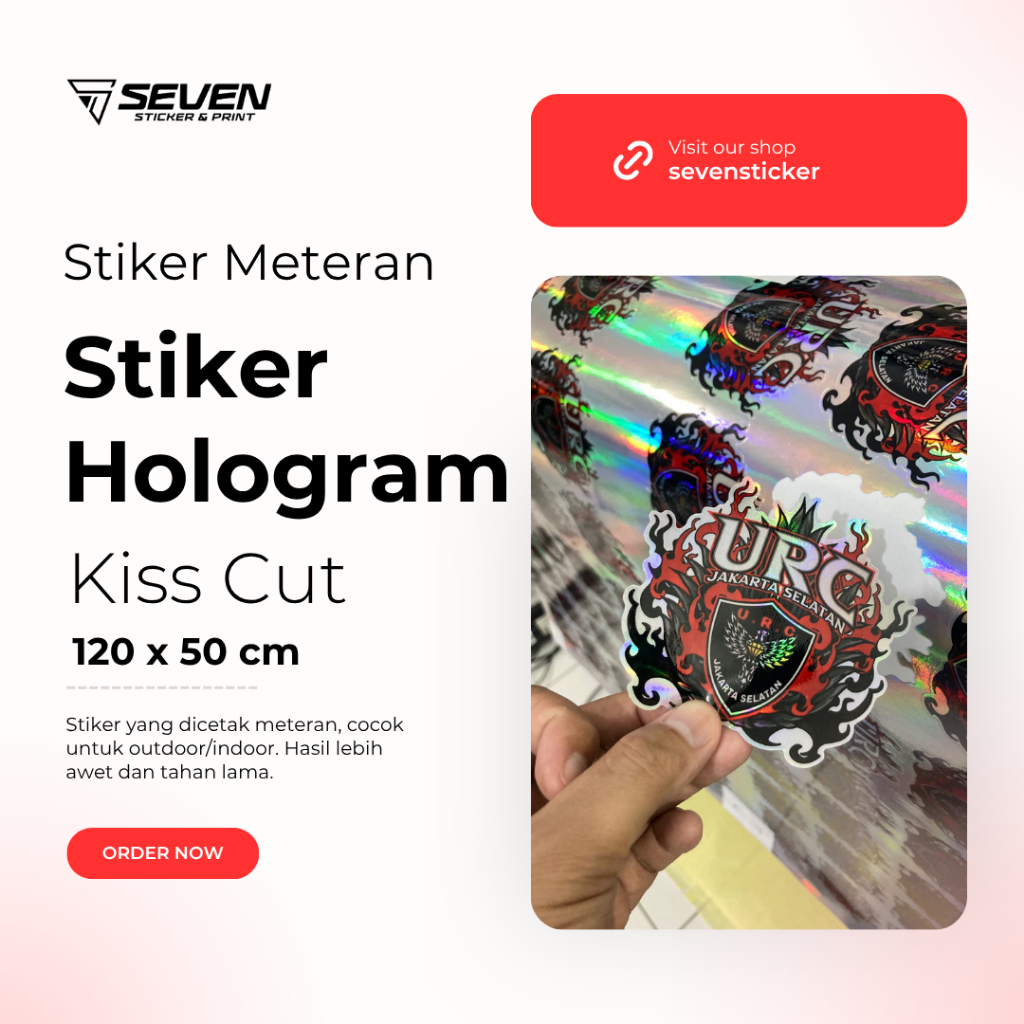 

Cetak Stiker Hologram/Rainbow/Silver - Print & Cut | High Quality