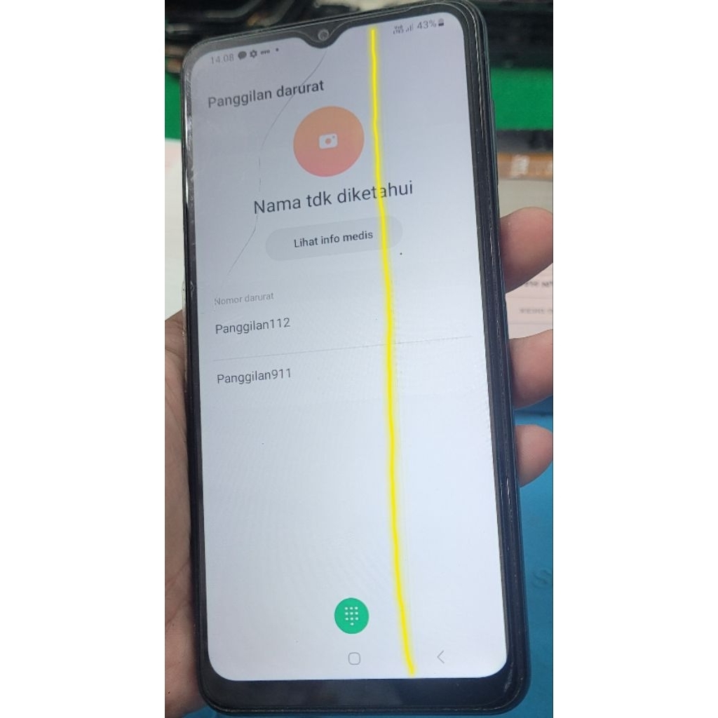 lcd samsung original cabutan a047 a04s second minus