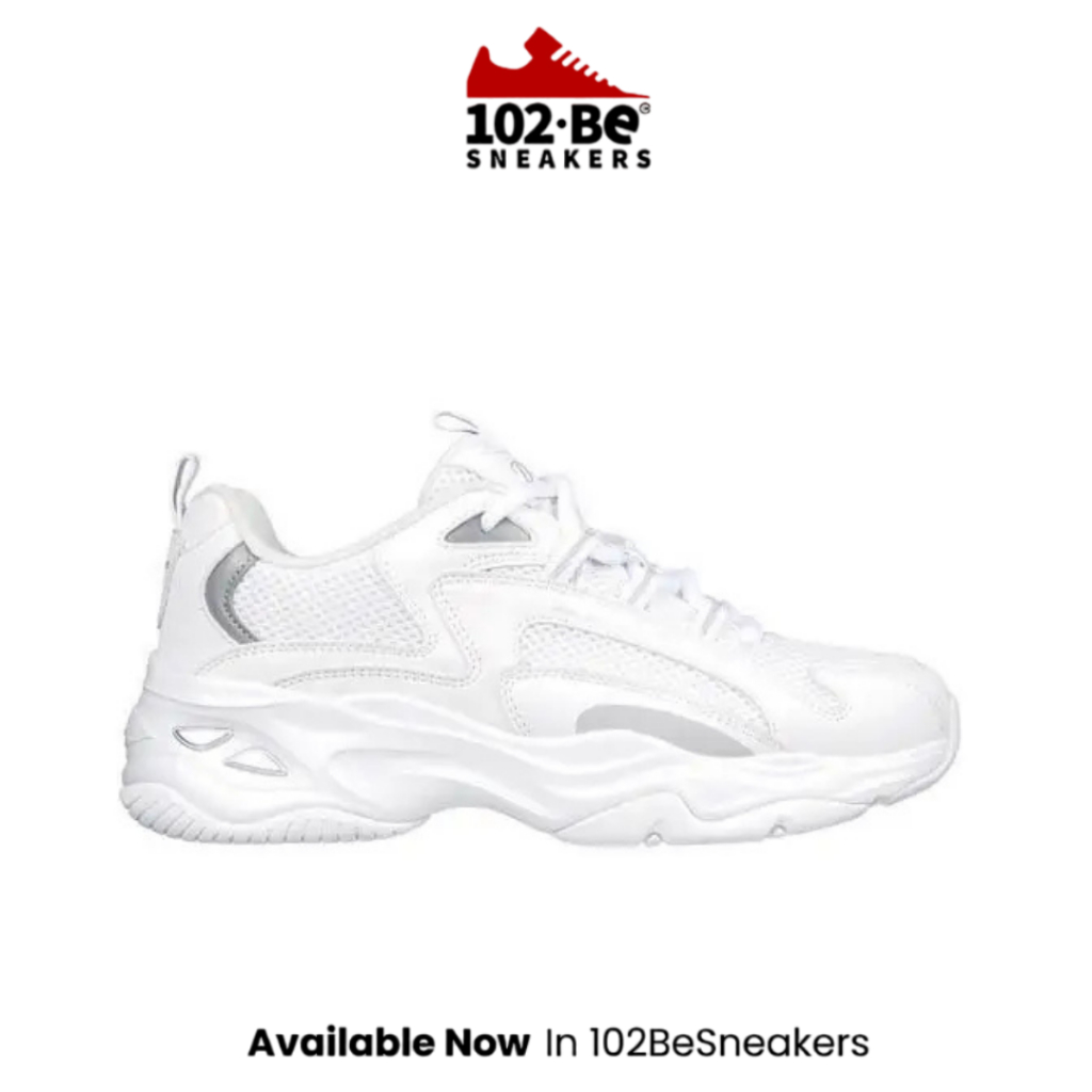 Sepatu Fitness Skechers D'Lites 4.0 Women's White