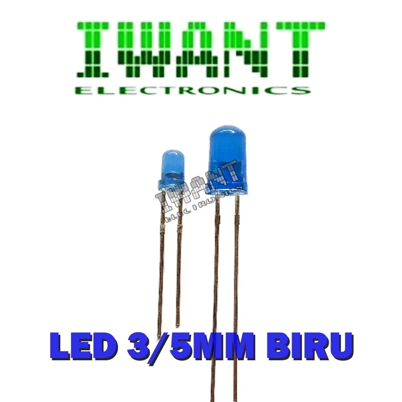 LED5MM LED 3MM BIRU LED 5MM BLUE LED 3 MM BIRU LED 5 MM BLUE