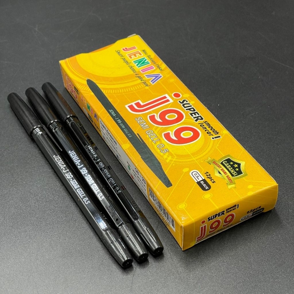 

PULPEN SEMI GEL JENIA J99 ISI 12PCS