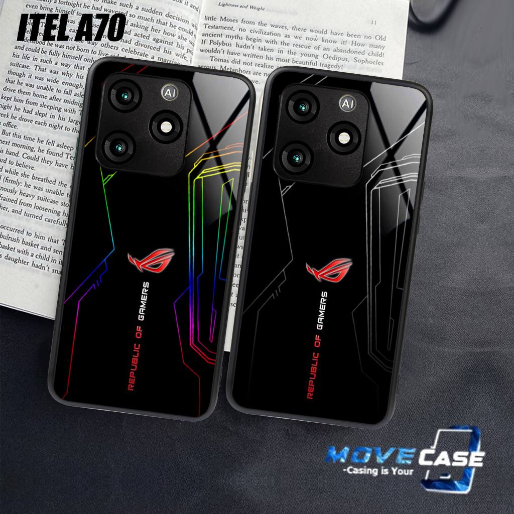 MV270 CASE HP ITEL A70 - SOFTCASE KACA ITEL A70 - CASING ITEL A70 Terbaru Pelindung Hp Motif ROG