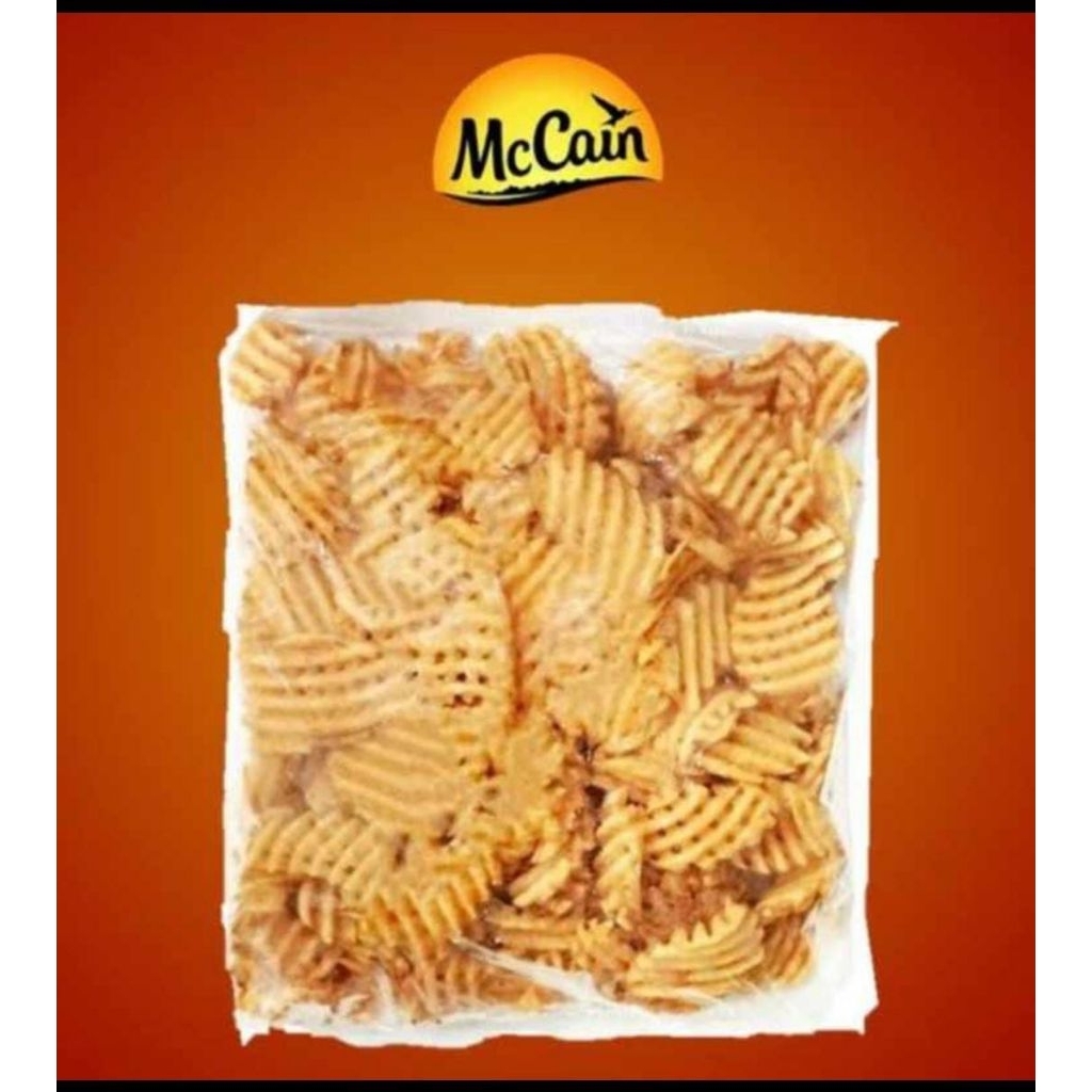 

Mccain kentang waffle/ waffle fries repack 250 & 500 gr