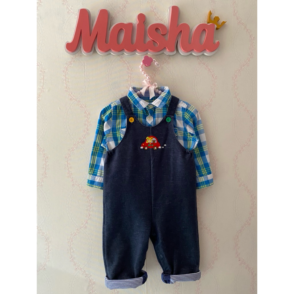 ONE SET OVERALL ANAK CARTERS MIKI HOUSE