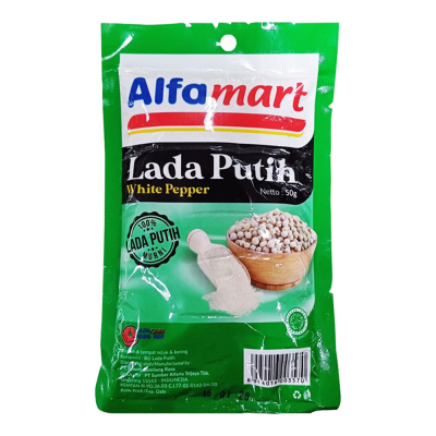 

Alfamart Lada Putih Isi Ulang 50 gr