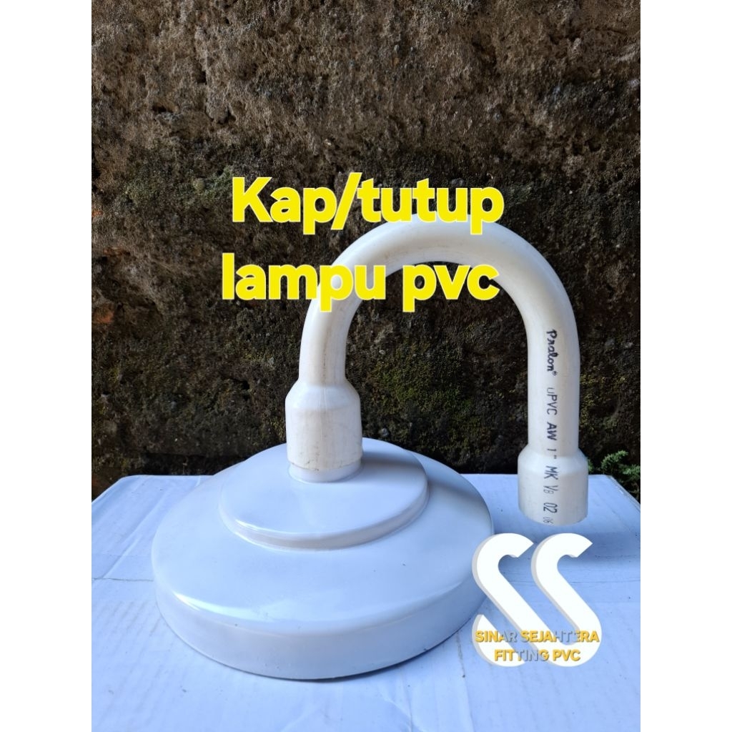 kap lampu pvc tutup lampu taman outdoor
