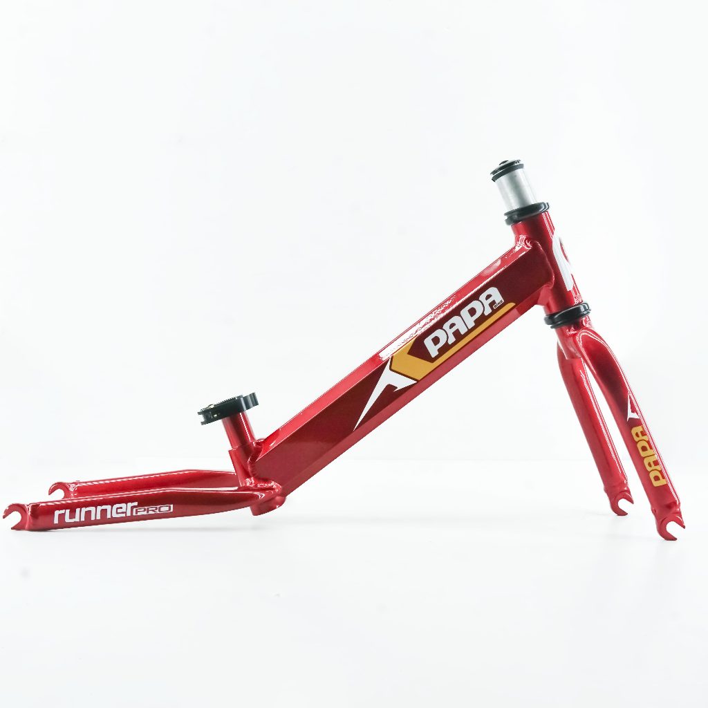 Frame Set Pushbike PAPA BIKE Runner Pro 12 Inch Red- Push Bike Balance