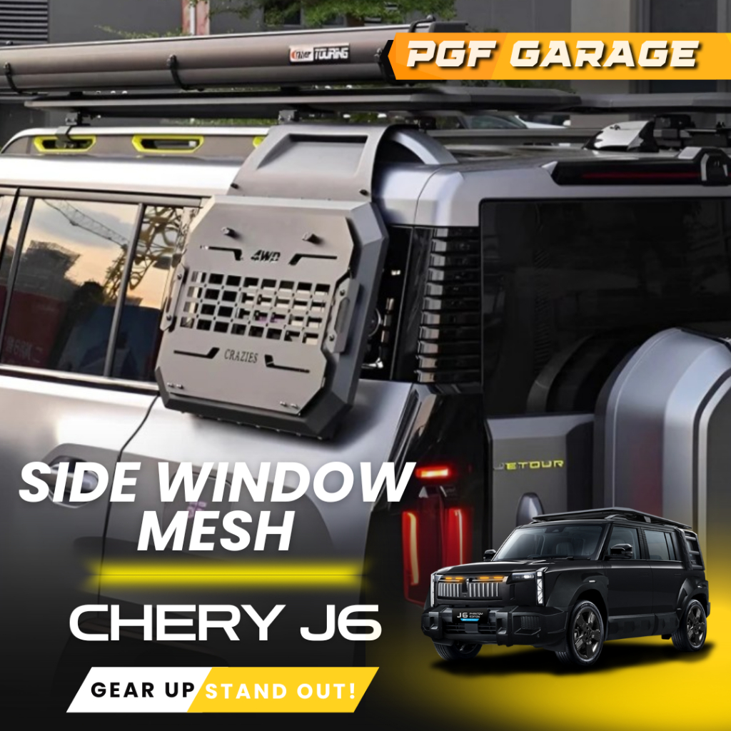 Chery J6 Side Window Mesh / Side Window Mesh Chery J6 / AKSESORIS CHERY J6 / AKSESORIS ICAR 3 / AKSE