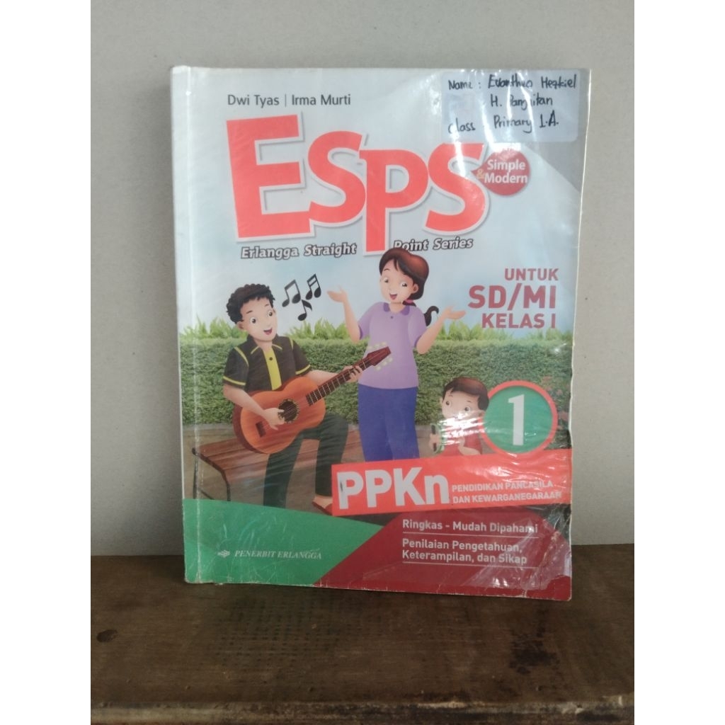 original bekas esps ppkn kelas 1 SD