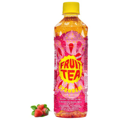 

Teh Buah Minuman Teh Stroberi 500 ml