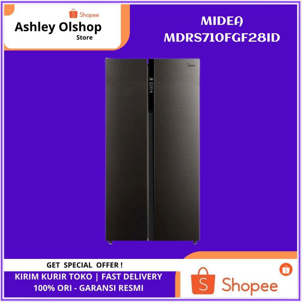 Kulkas Side by Side Midea MDRS710FGF28ID 548 Liter Side by Side Midea 548L [RESMI]