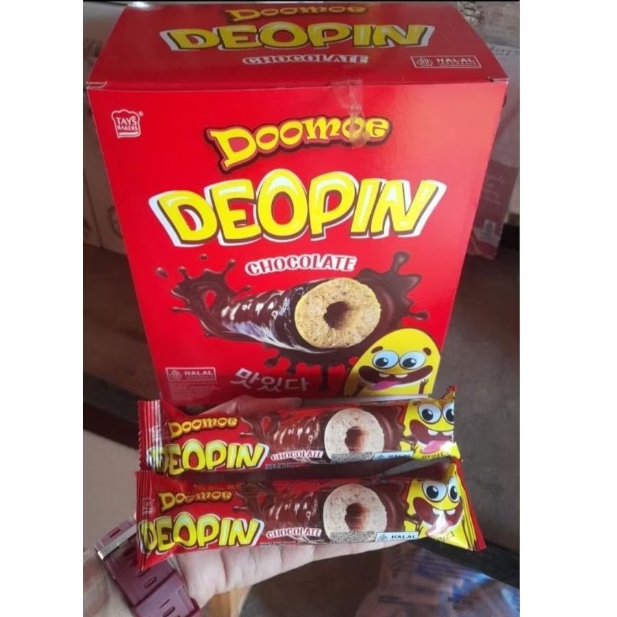

BISCUIT COKLAT DEOPIN 1BOX ISI 20PCS,