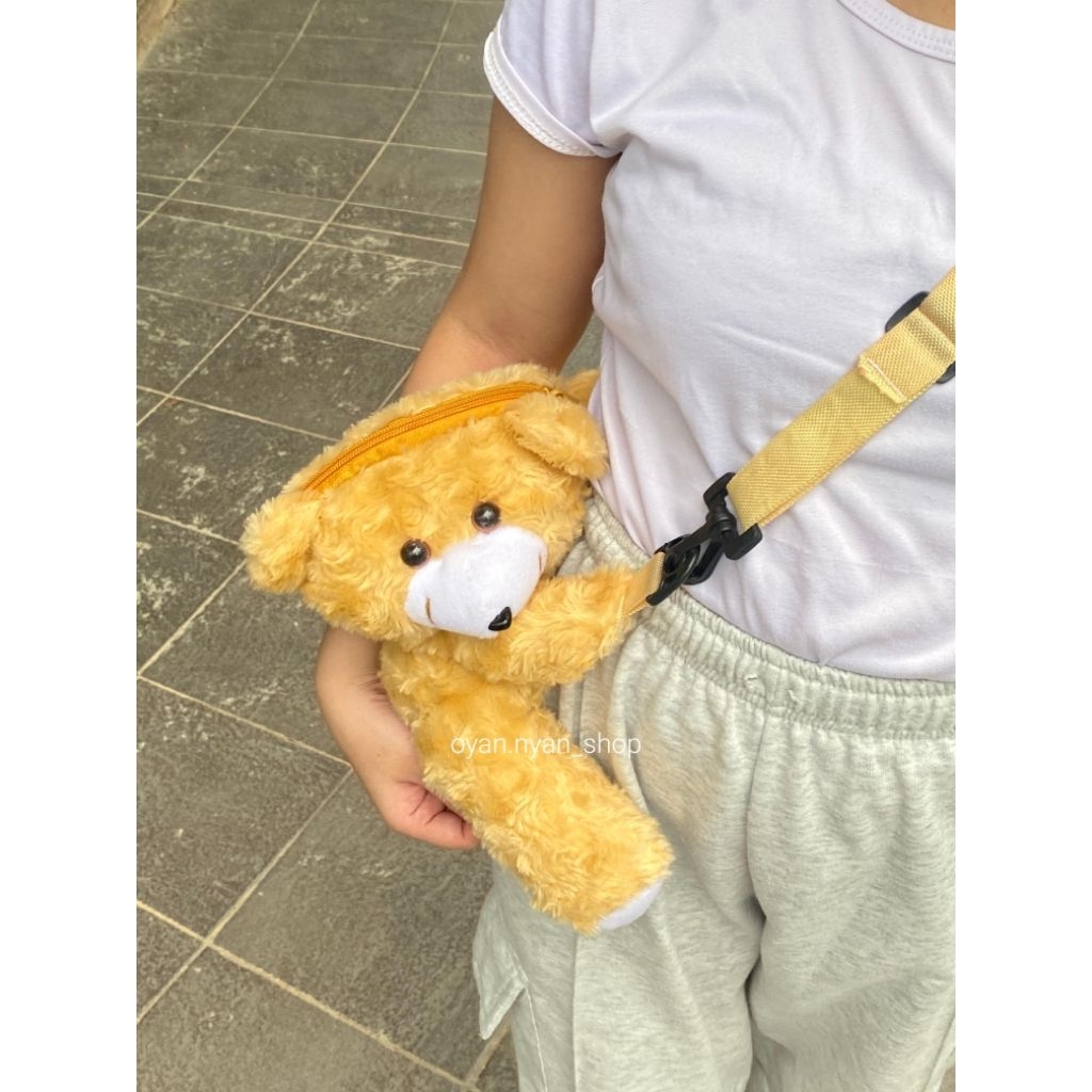 tas selempang teddy bear | preloved