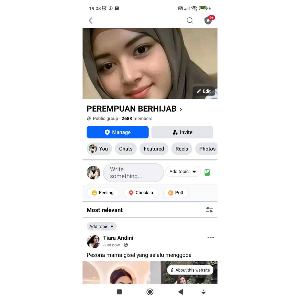 Disewakan 9 Grup facebook Kolam indo, Niche cewek, (diberi akses moderator) total  1,1jt member bisa