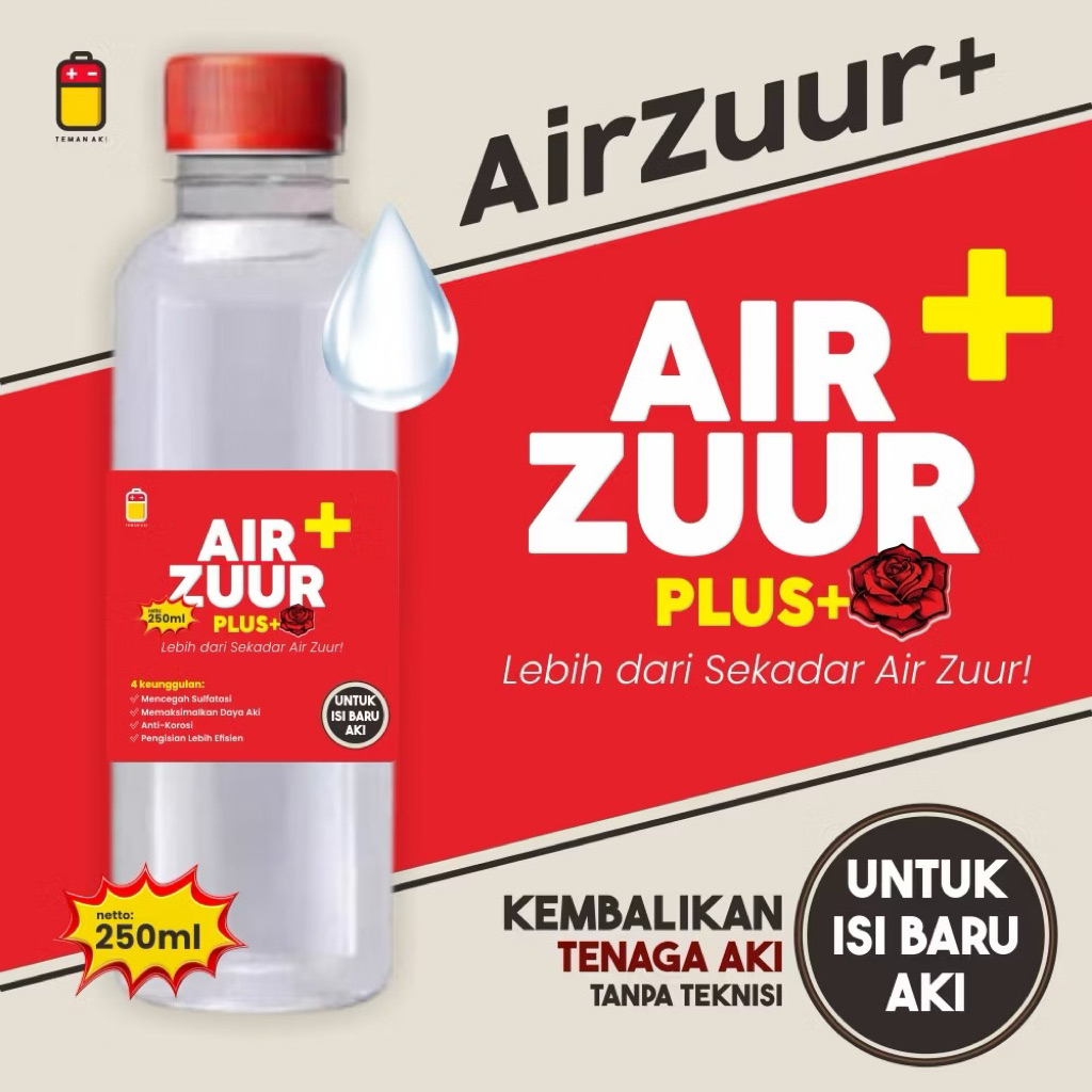 AIR AKI ACCU ZUUR Plus perbaikan aki kering dan aki basah