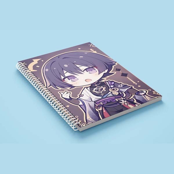 

Sidhi Notebook Spiral Tema Game Genshin Impact Wanderer Chibi