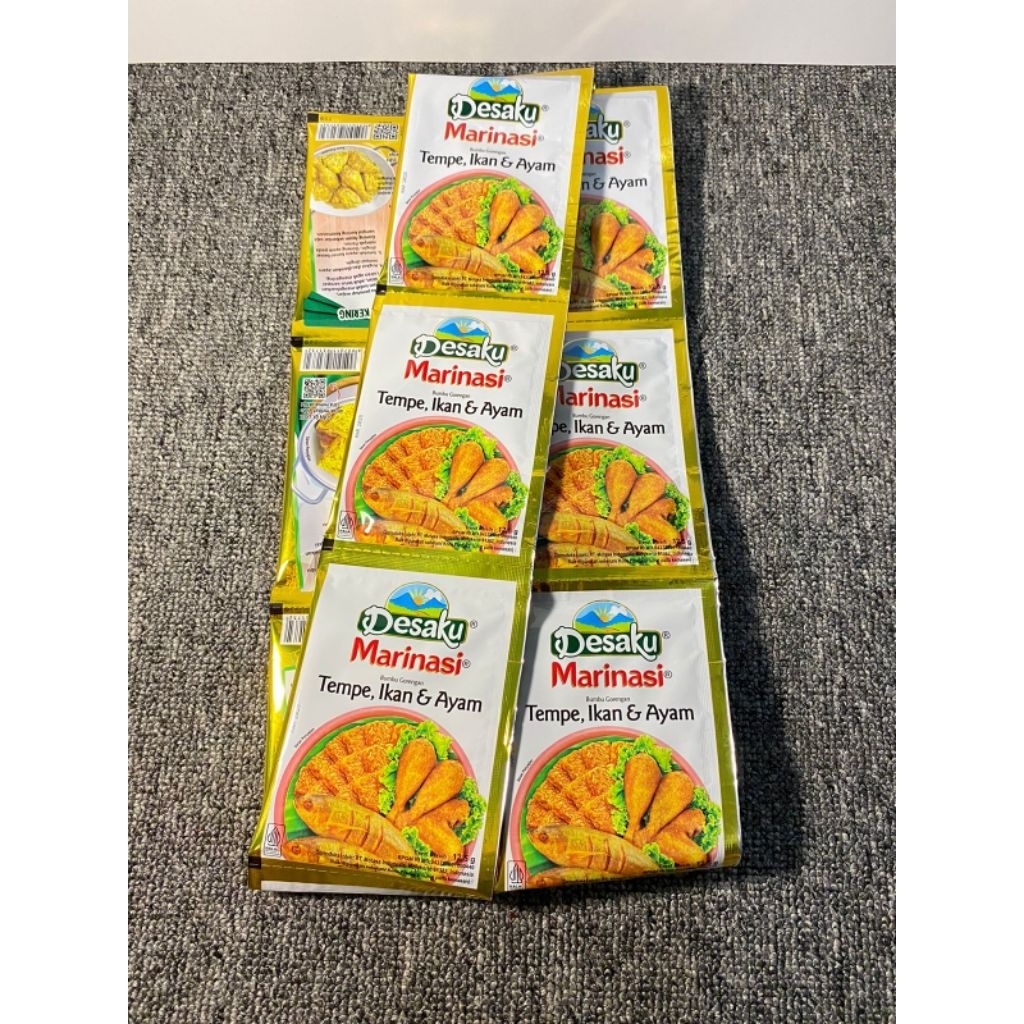 

Marinasi Desaku isi 12 sachet Marinasi Desaku 1 renceng Marinasi Tempe Ikan dll (Isi 12pcs)