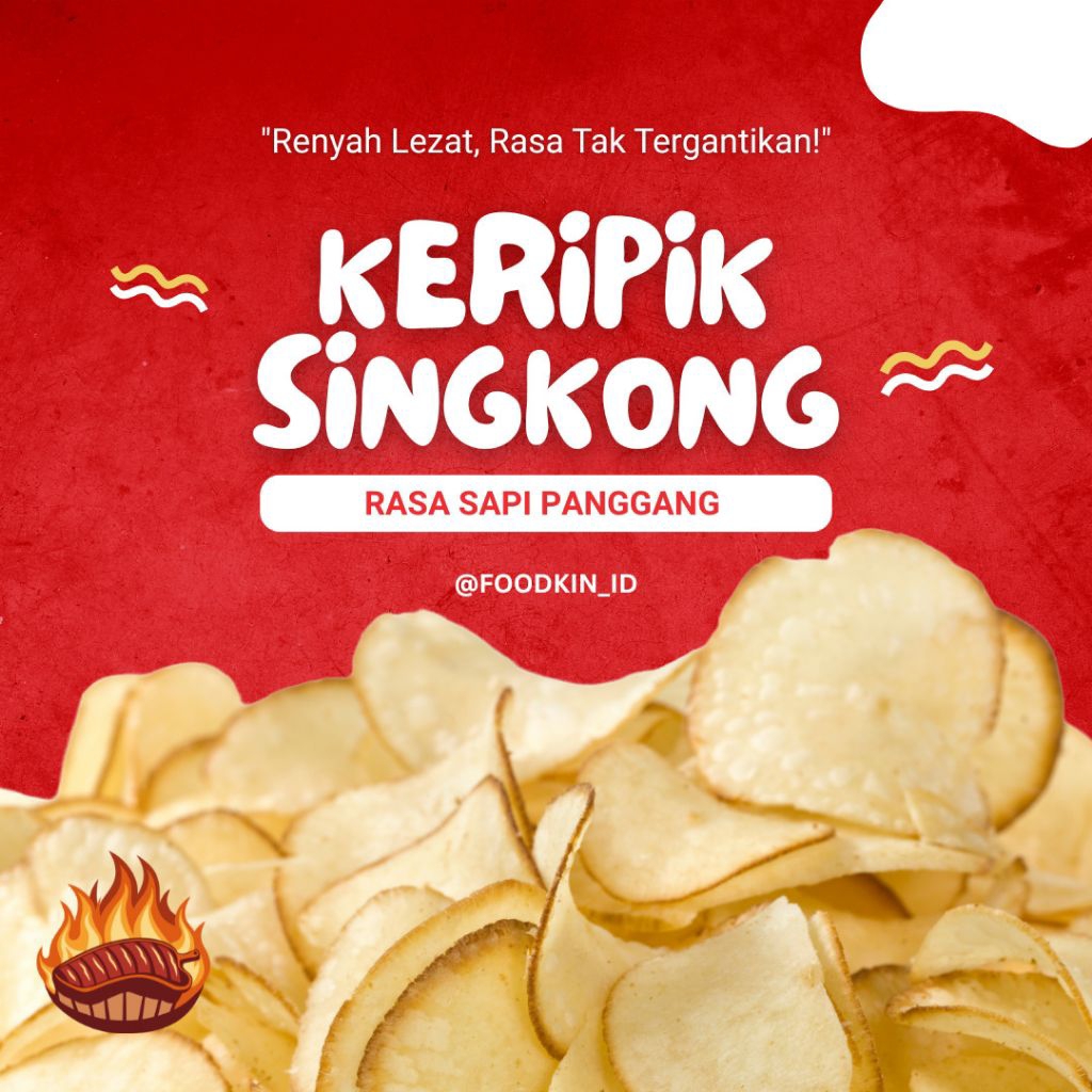 

keripik singkong sapi panggang 500 gr