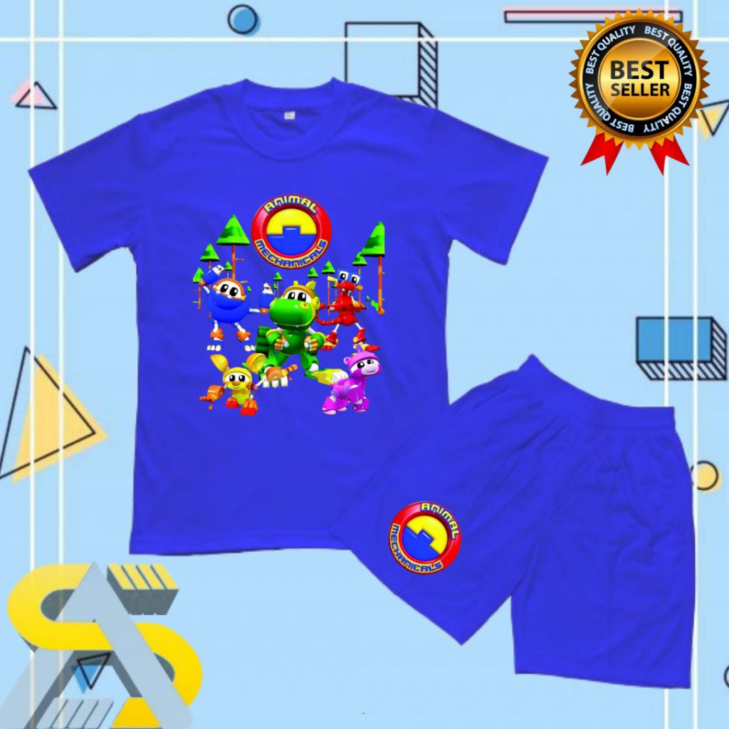 ANIMAL MECANIMALS BAJU ANAK KAOS SETELAN ANAK