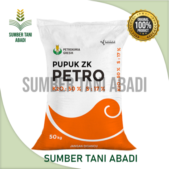 PUPUK ZK PETRO - PUPUK KALIUM SULFAT - 50KG  - PETROKIMIA GRESIK