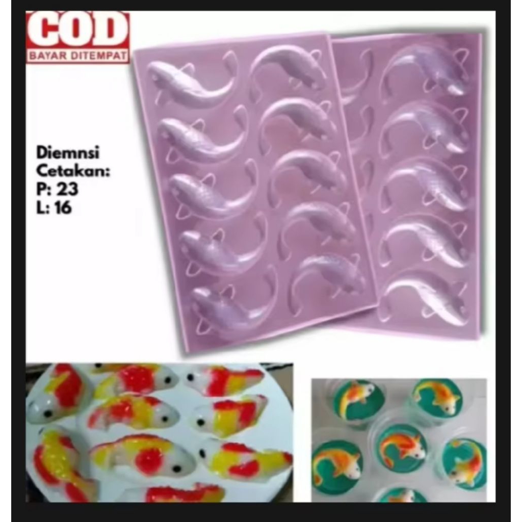 cetakan jelly ikan koi