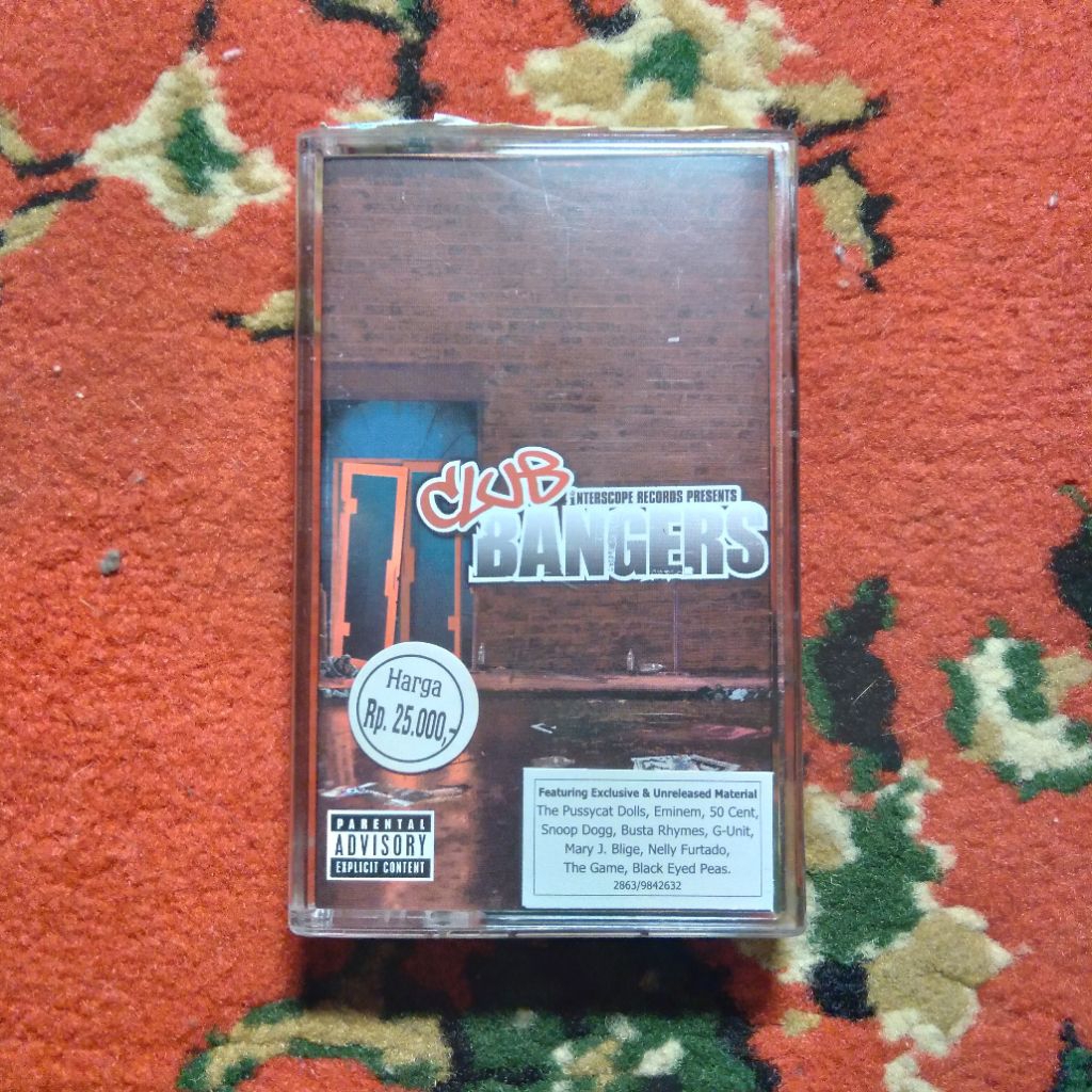 kaset pita club bangers various artist snoop dog eminem 50 cent jurassic 5 nelly furtado busta rhyme