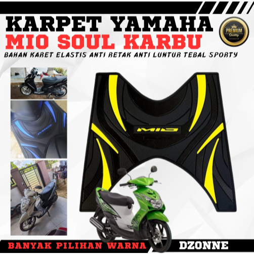 Karpet MIO SOUL KARBU Dozeuscka Step Floor/Pijakan Kaki/Alas Kaki Motor Mio Soul Karbu